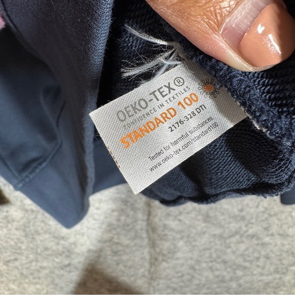 Lindbergh Men's Navy Blue Half Zip Sweater Scandinavian Minimalist Pullover - Picture 8 of 16